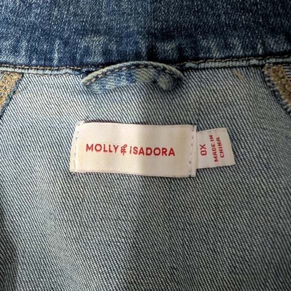 3/$30 Molly & Isadora Denim Jacket - Picture 7 of 8
